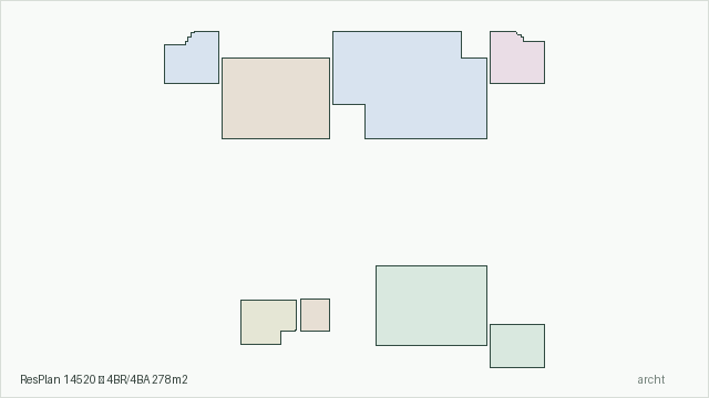 ResPlan 14520 — 4BR/4BA 278m2