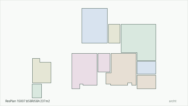 ResPlan 15007 — 5BR/5BA 237m2