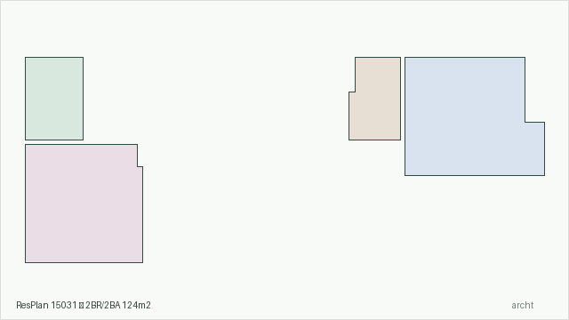 ResPlan 15031 — 2BR/2BA 124m2