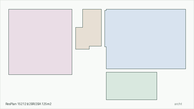 ResPlan 15212 — 2BR/2BA 125m2
