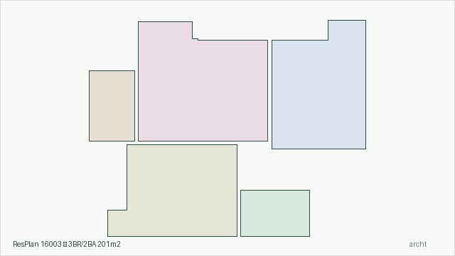 ResPlan 16003 — 3BR/2BA 201m2