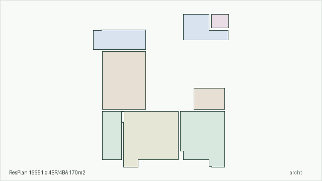 ResPlan 16651 — 4BR/4BA 170m2